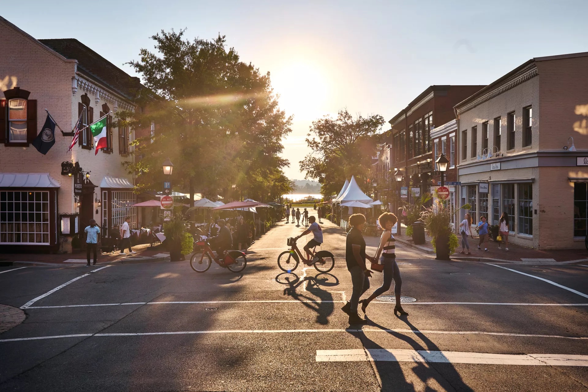 Photo of Old Town Alexandria Virginia at sunset